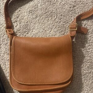 Vintage leather Coach bag